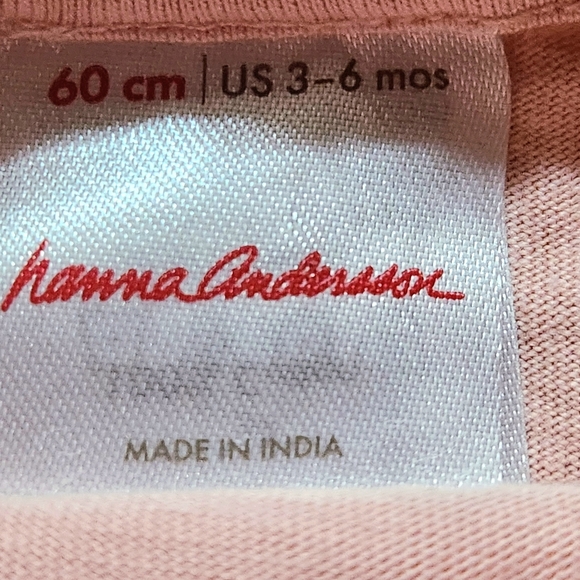 Hanna Andersson apple overalls and long sleeve T-shirt Size 3-6 months - Picture 11 of 12